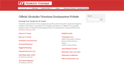 Desktop Screenshot of alcoholicsvictorious.org